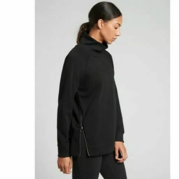 ATHLETA Cozy Karma Side Zip Funnel Neck - Picture 2 of 3